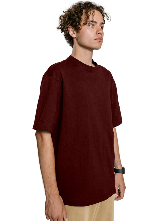 maroon t shirt